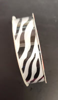 Animal Print Satin Ribbon 15mm wide.