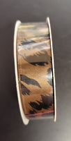Animal Print Satin Ribbon 15mm wide.