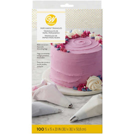 Wilton Parchment Triangles x100