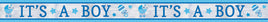 It's A Boy Baby Shower Foil Banner
