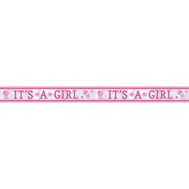 It's A Girl Baby Shower Foil Banner