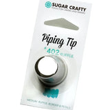 #402 Ruffle Piping Tip. Stainless Steel.