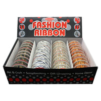 Animal Print Satin Ribbon 15mm wide.