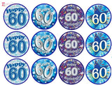 60th Birthday Cupcake Toppers The Cake Mixer