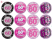 60th Birthday Cupcake Toppers