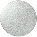 8 Inch 2mm Thick Round Cake Disc Silver Go Bake