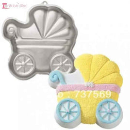 Baby Carriage Cake Tin Hire. Howick Collection