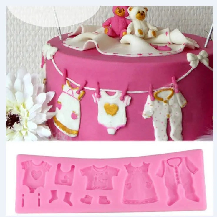 Baby Clothes Silicone Mould The Cake Mixer