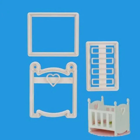 Baby Cot 3d Gumpaste Mould