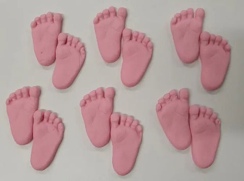 Baby Feet Edible Cake Decorations