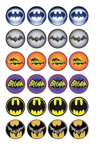 Batman Cupcake Toppers x12
