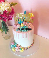 Celebration Buttercream Drip Cake. Choose Your Colour - The Cake Mixer