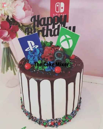 Celebration Buttercream Drip Cake. Choose Your Colour - The Cake Mixer