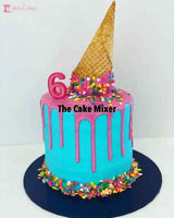 Celebration Buttercream Drip Cake. Choose Your Colour - The Cake Mixer