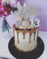 Celebration Buttercream Drip Cake. Choose Your Colour - The Cake Mixer