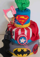 Awesome Super Hero Birthday Cake. Choose Your Design - The Cake Mixer