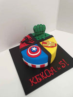 Awesome Super Hero Birthday Cake. Choose Your Design - The Cake Mixer