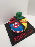 Beautiful Handmade Superhero Cake toys&parties.co.nz