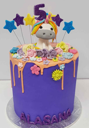 Cute Unicorn Birthday Cake. Choose a Design