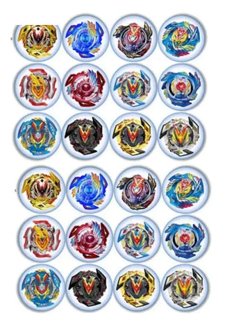 Beyblade Cupcake Toppers x12