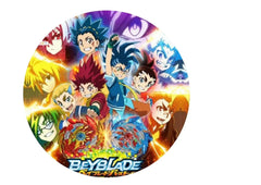Beyblade Edible Image 7.5 Inch Round The Cake Mixer