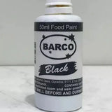Black Edible Food Paint. Quick Dry.  50ml Barco
