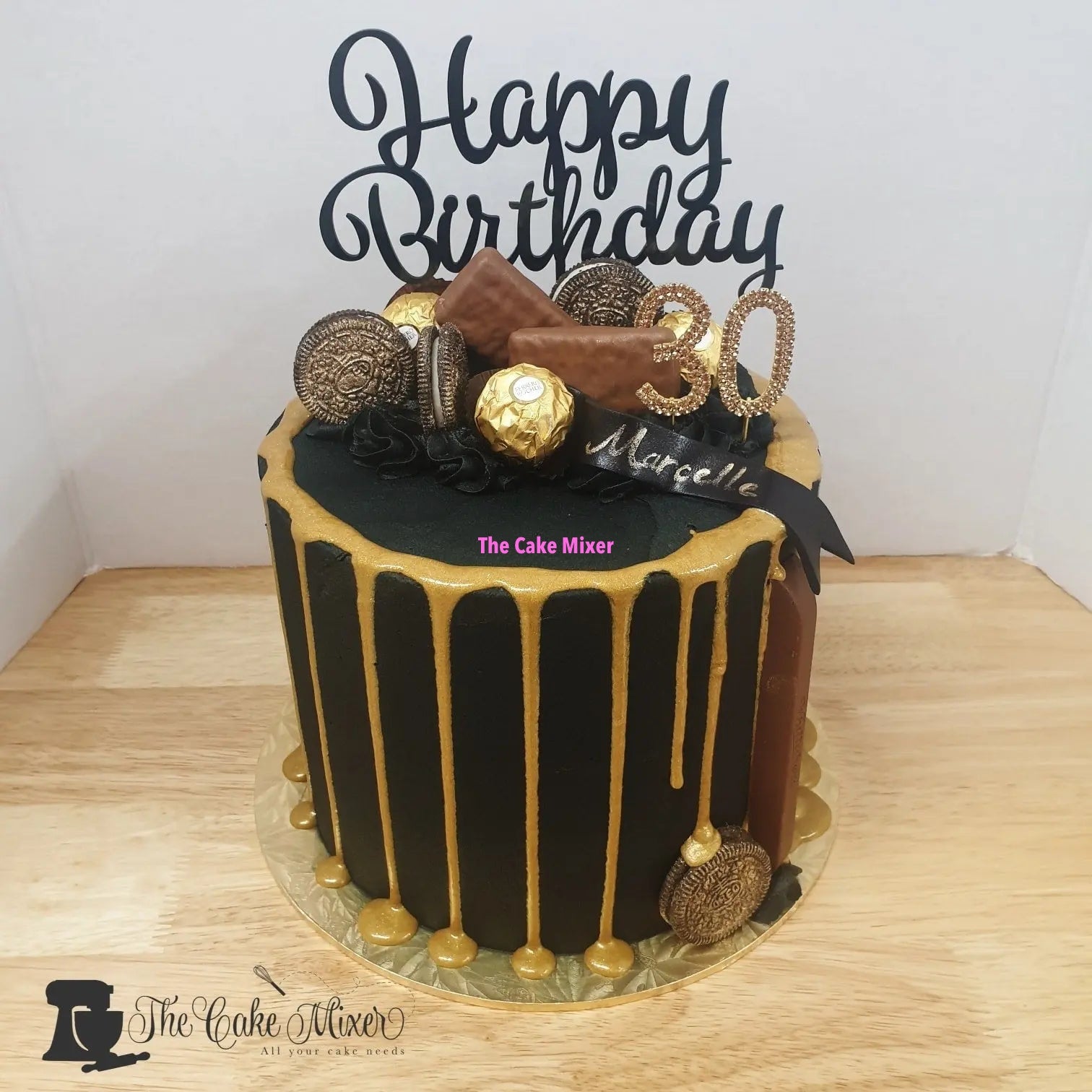 Black & Gold Buttercream Cakes - The Cake Mixer | The Cake Mixer