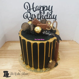 Black & Gold Theme Cakes
