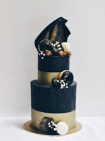 Black & Gold Theme Cakes