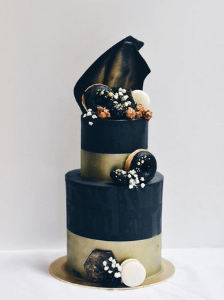 Black & Gold Theme Cakes