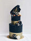Black & Gold Theme Cakes The Cake Mixer