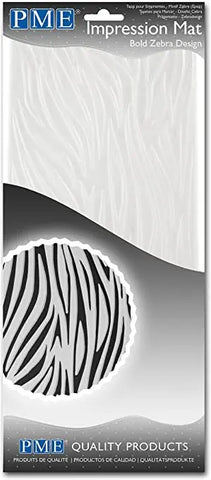 Bold Zebra Design Impression Mat