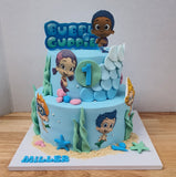 Bubble Guppies Cake - 2 Tier The Cake Mixer