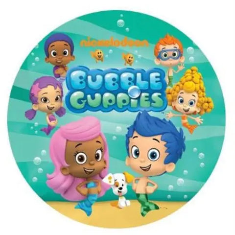 Bubble Guppies Edible Image - Round