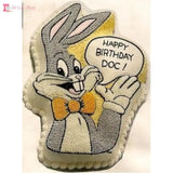 Bugs Bunny Speech Bubble Cake Tin Hire toys&parties.co.nz