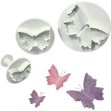 Butterfly Plunger Cutters, Set of 3. Cake Decorating Essential The Cake Mixer
