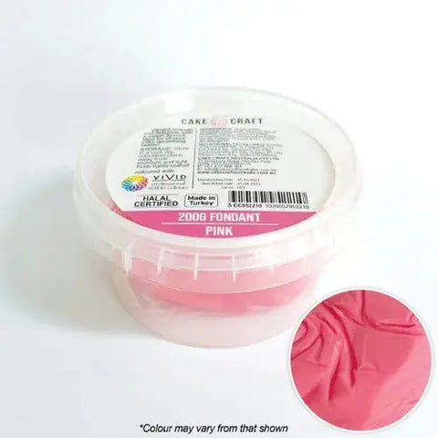 Cake Craft Pink Fondant 200gm