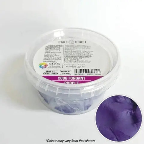 Cake Craft Purple Fondant 200gm