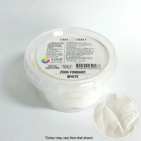 Cake Craft White Fondant 200gm. Vanilla Flavour