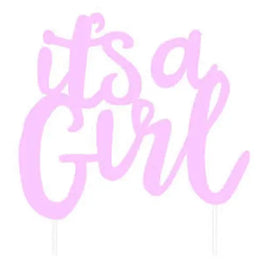 Card Cake Topper Baby Girl