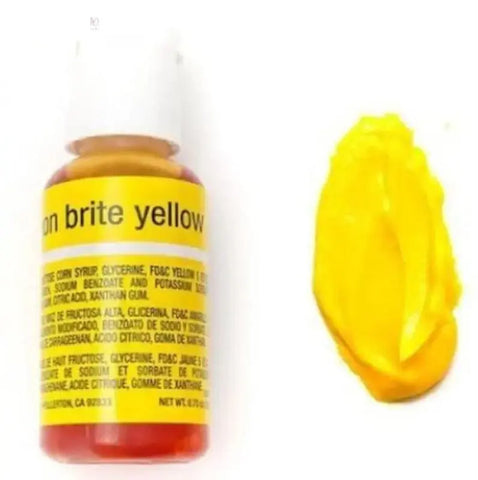 Chefmaster Liqua-Gel Neon Brite Yellow 20gm