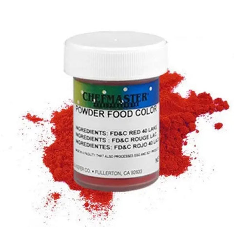 Chefmaster Powder Chocolate Colour Red 3g