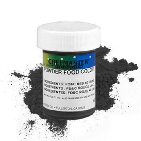 Chefmaster Oil Based Powder Colour Black 3g