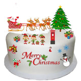 Christmas Edible Premium Wafer Paper Cake Topper The Cake Mixer