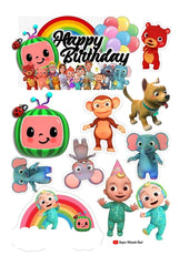Cocomelon Edible Premium Wafer Paper Cake Topper