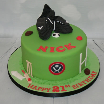 Sports Theme Birthday Cake