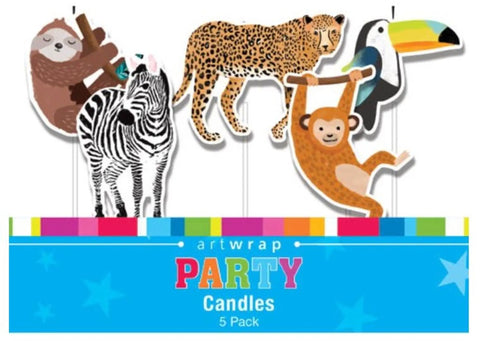 Super Cool Jungle Animals Pick Candles. Great Value