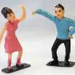 Dancing Couple Plastic Cake Decoration