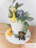 Delightfully Decorated Safari Theme Birthday Cakes.