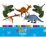 Dinosaur Theme Pick Candles - 5 Pack Artwrap